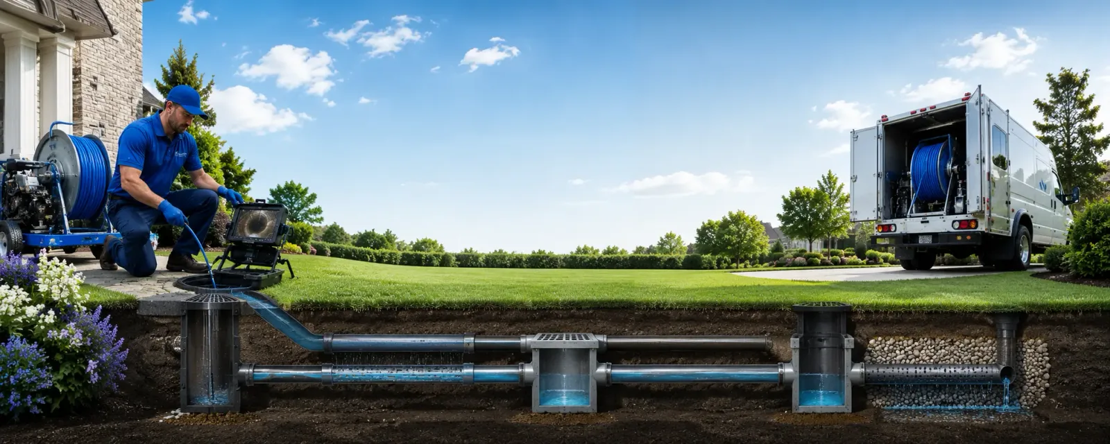 Outdoor drain cleaning information for Washburn, ND